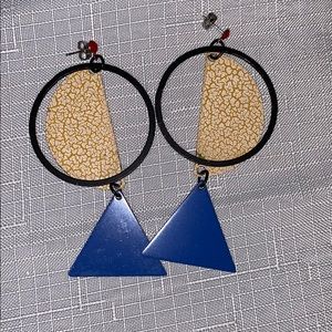 Vintage 80’s Artsy Earrings